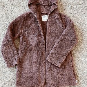 PINK VS Hooded Fluffy Cardigan